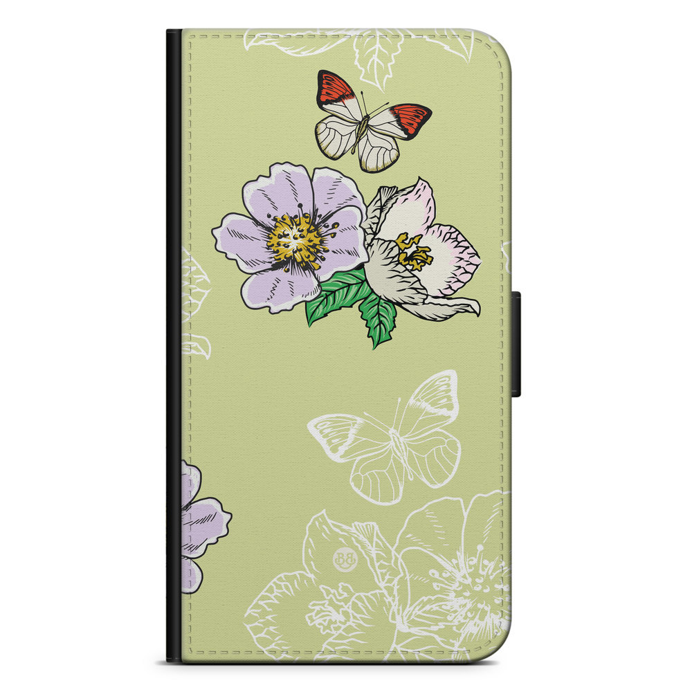 Huawei Y6 (2018) Wallet Case - Butterfly Flower