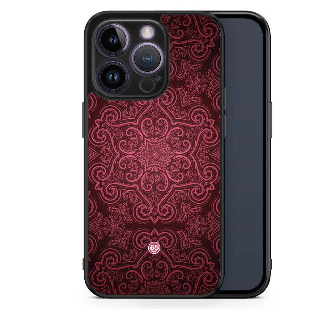 iPhone 14 Pro Case - Red Retro Pattern