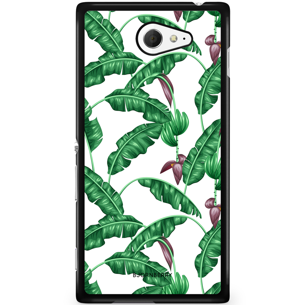 Sony Xperia M2 Aqua Case - Banana Leaves