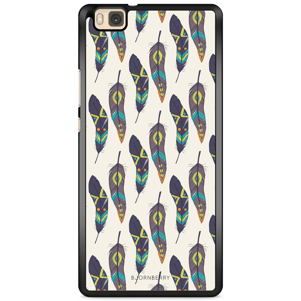 Huawei P8 Lite Case - Ethnic Feathers