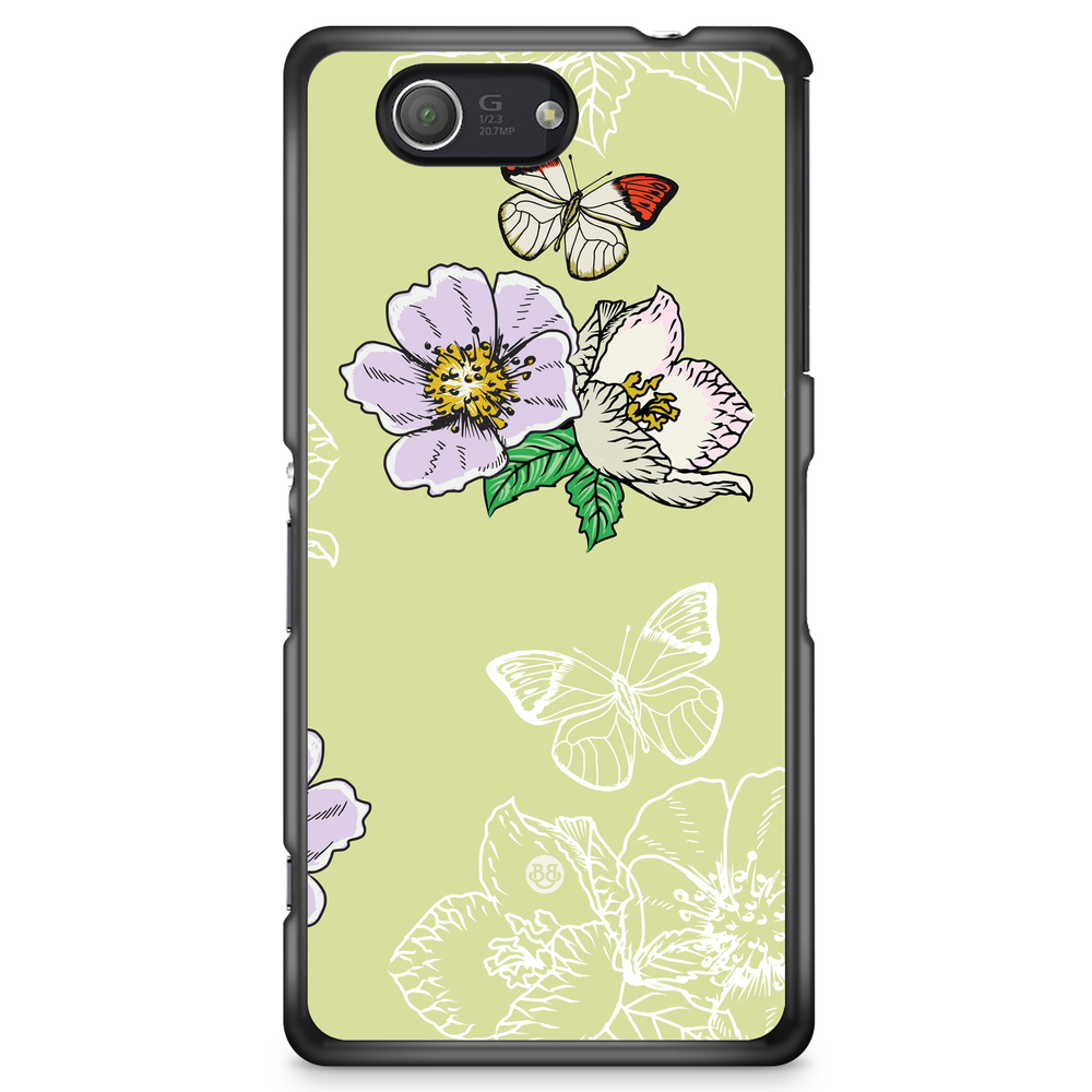 Sony Xperia Z3 Compact Case - Butterfly Flower