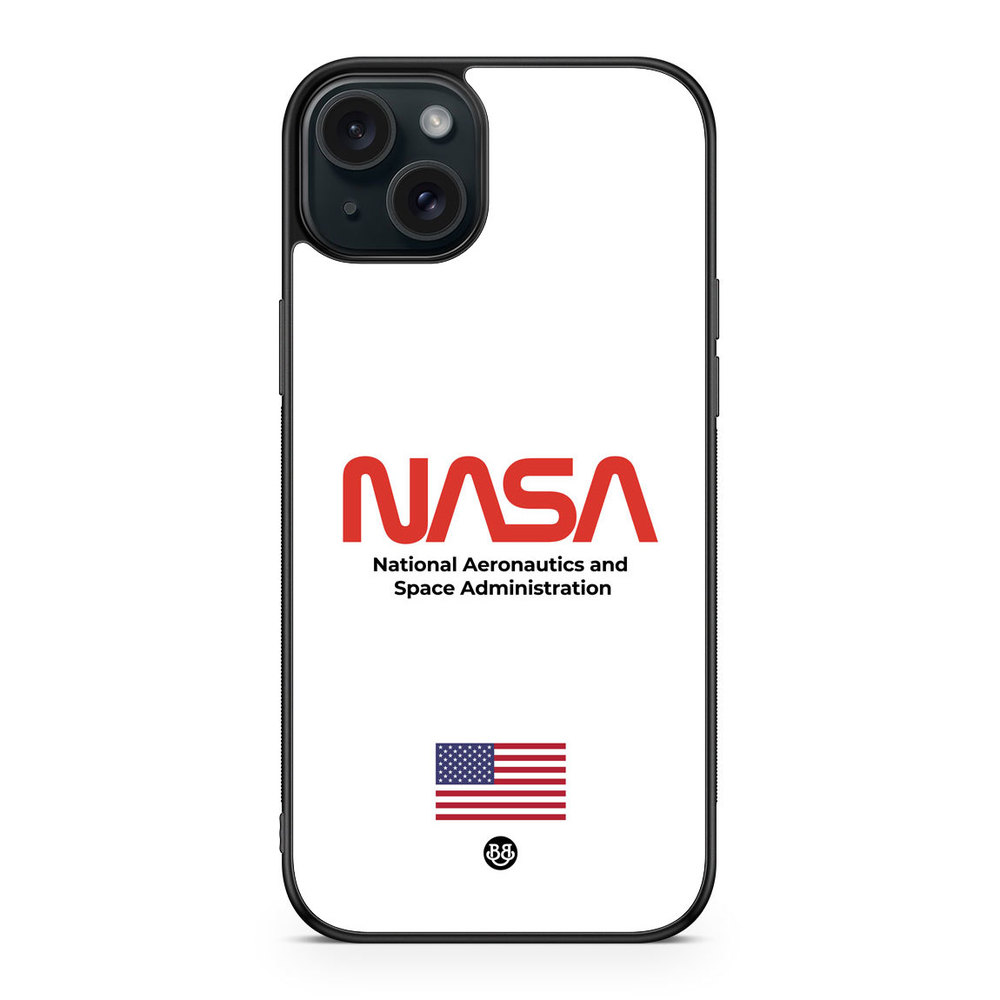 iPhone 15 Plus Case - NASA Worm White