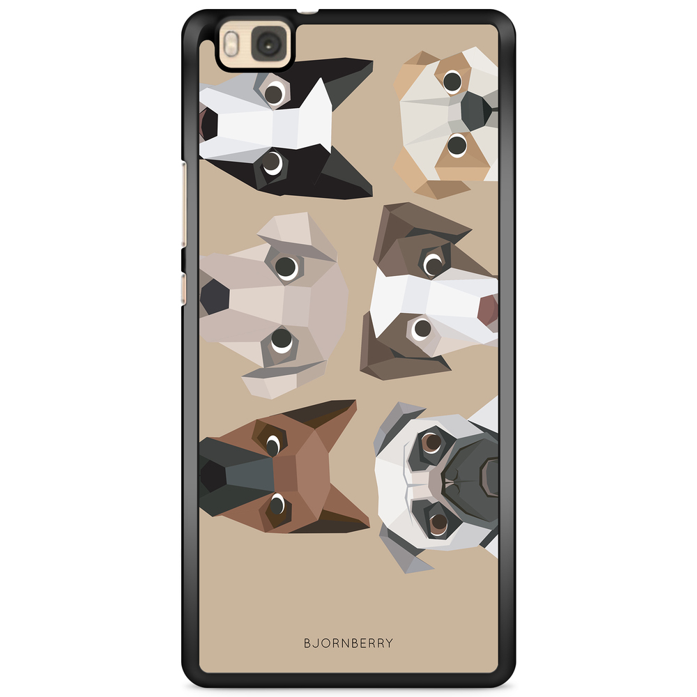 Huawei P8 Lite Case - Cute Dogs