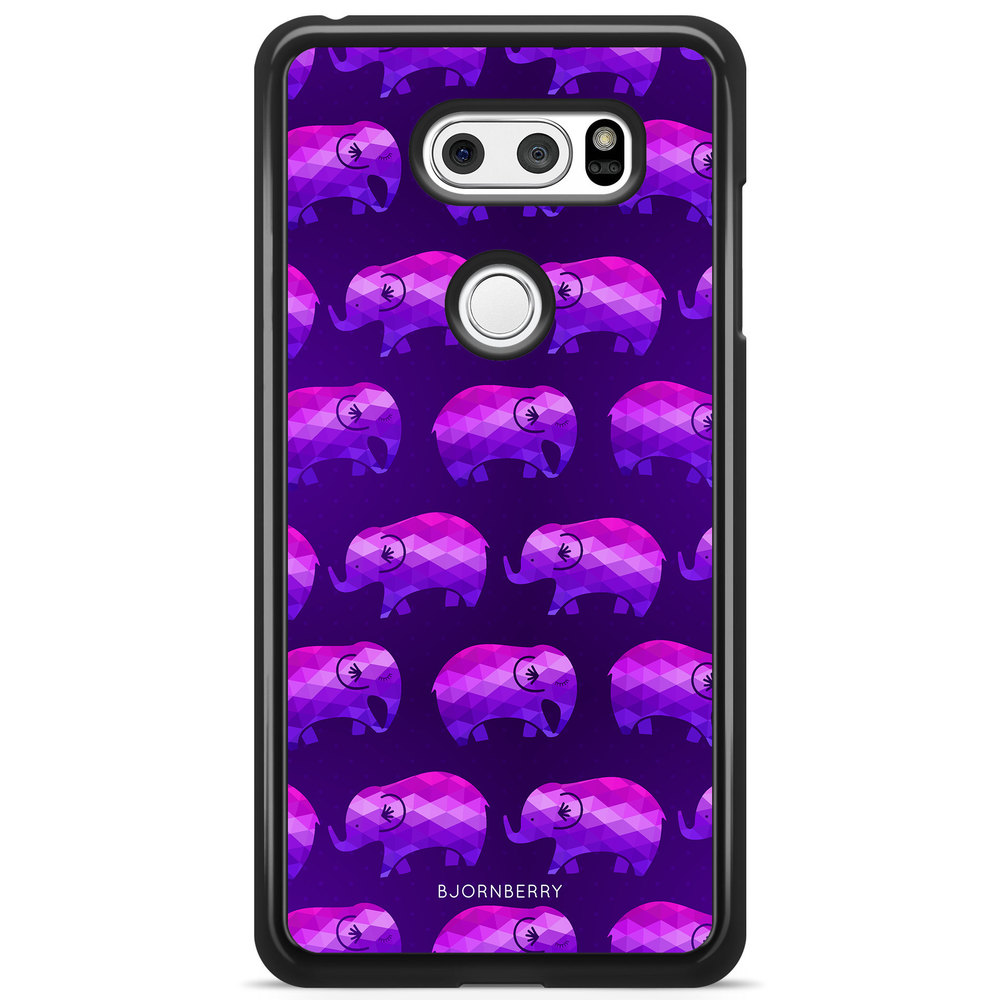 LG V30 Case - Purple Elephant