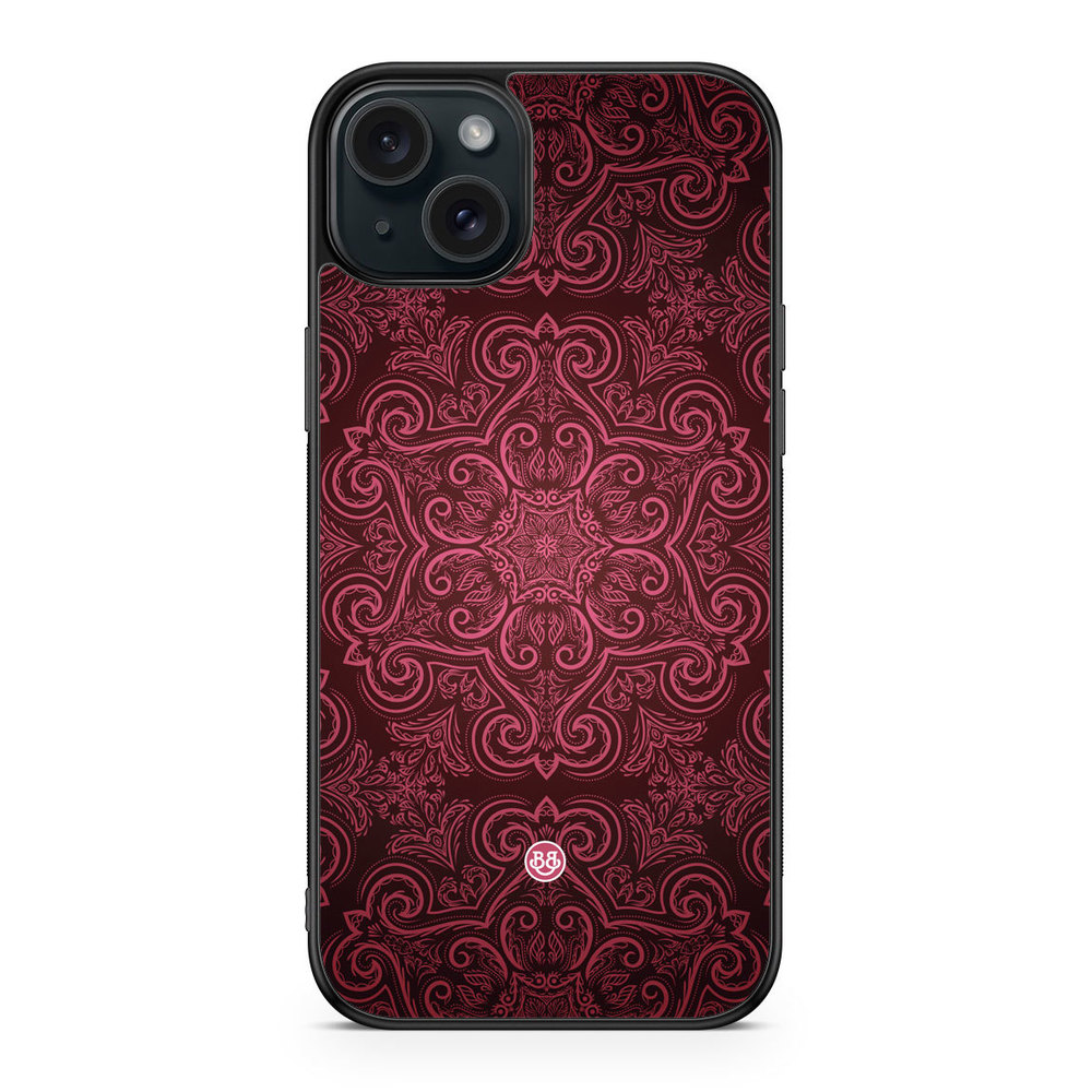 iPhone 15 Plus Case - Red Retro Pattern