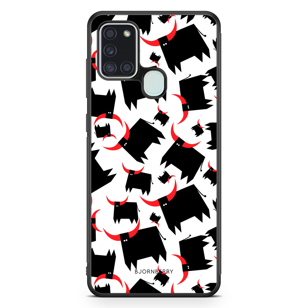 Samsung Galaxy A21s Case - Bull Red Horns