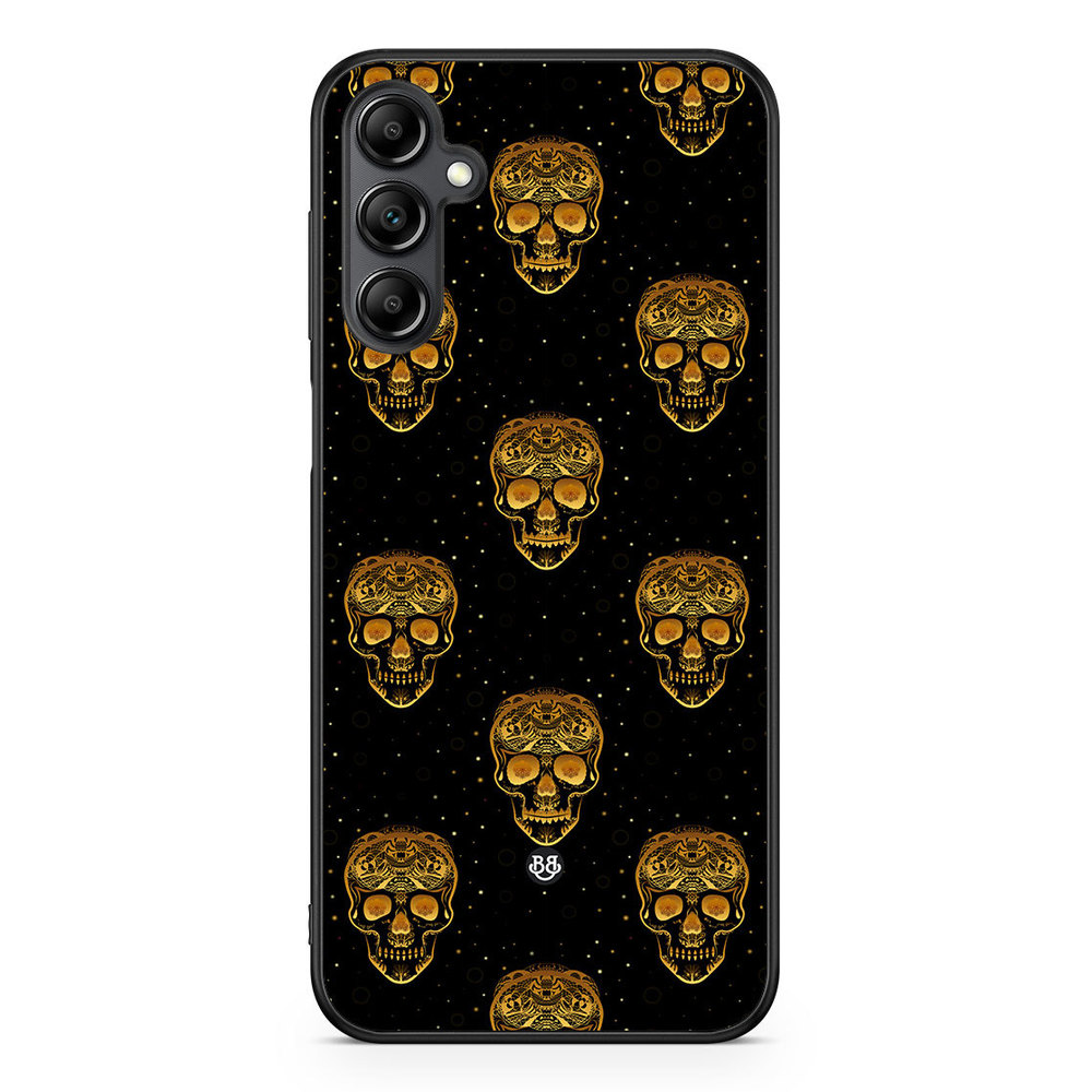 Samsung Galaxy A14 4G/5G Case - Gold Skulls