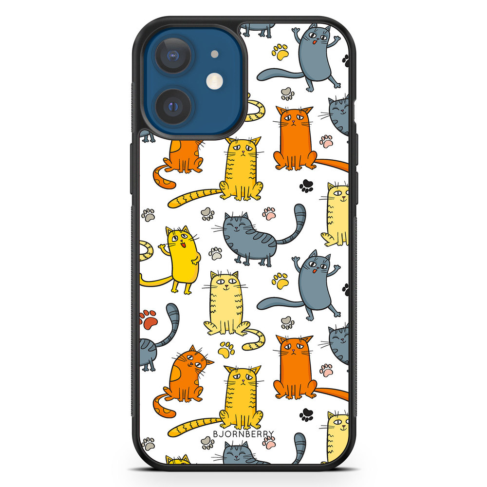 iPhone 12 Mini Case - Cat Pattern