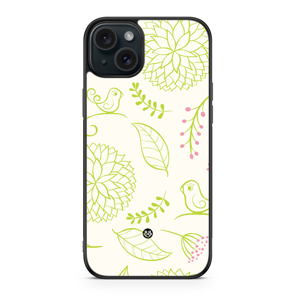 iPhone 15 Plus Case - Green Floral