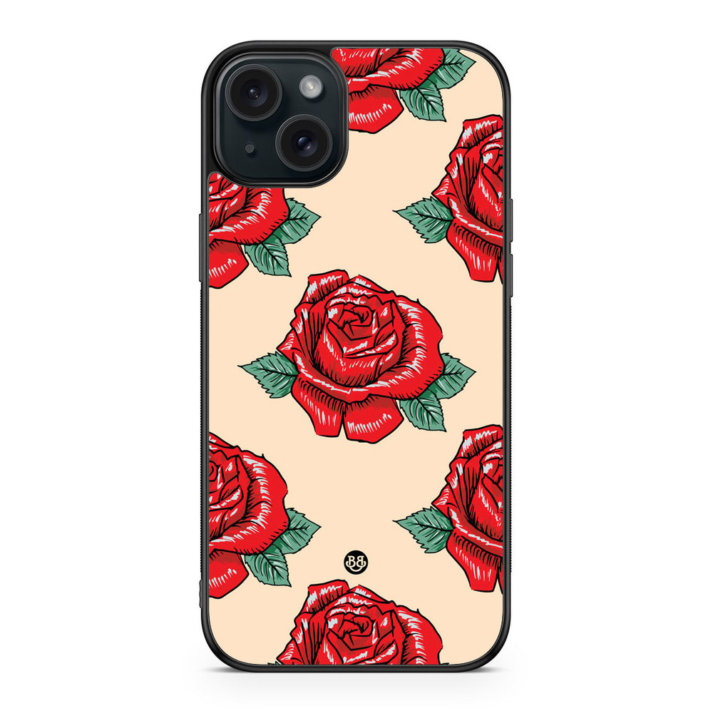 iPhone 15 Plus Case - Rose Pattern