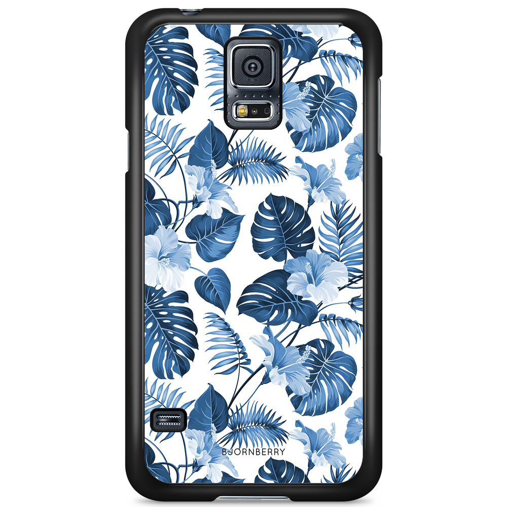 Samsung Galaxy S5/S5 NEO Case - Blue Flowers