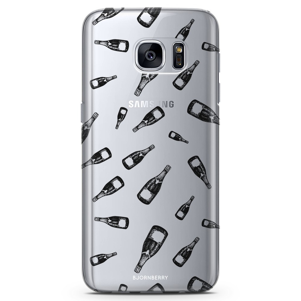 Samsung Galaxy S7 Edge TPU Case - Champagne Pattern