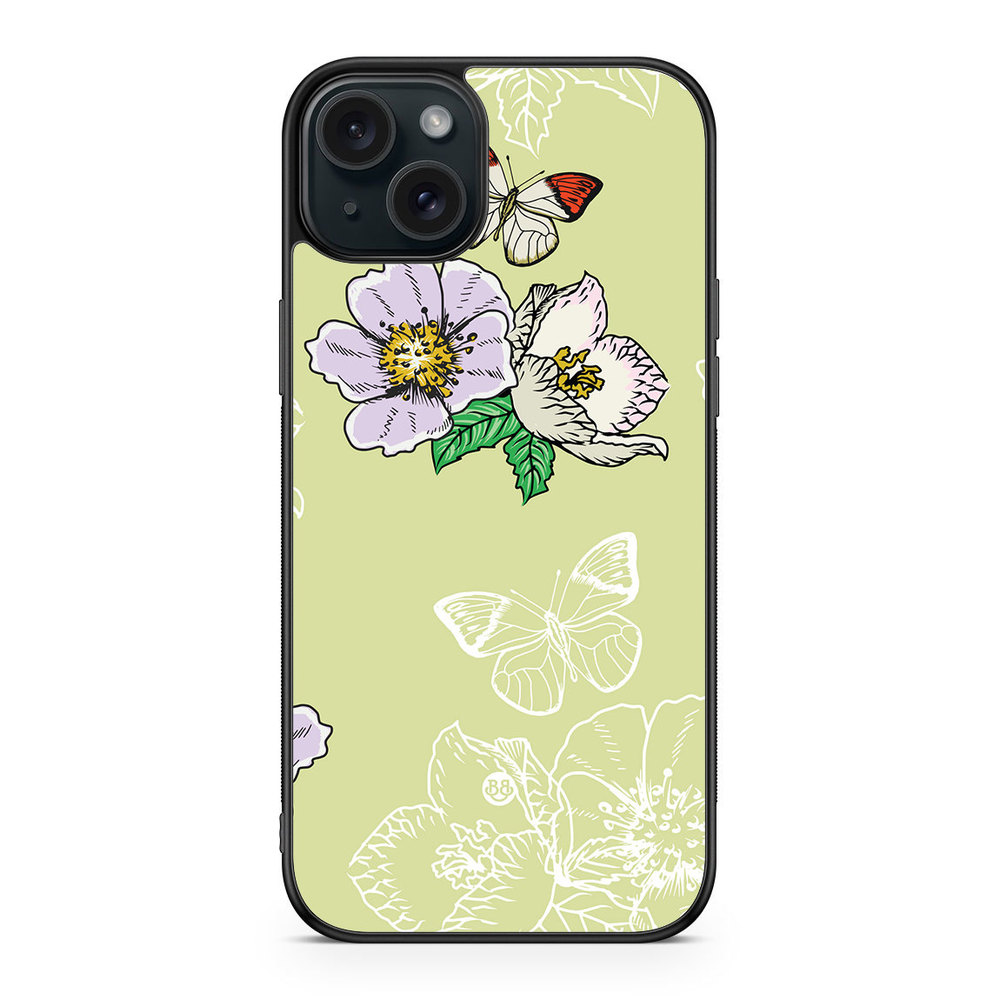 iPhone 15 Plus Case - Butterfly Flower