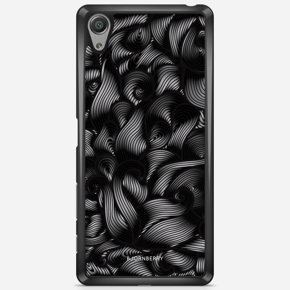 Sony Xperia X Performance Case - Black Waves