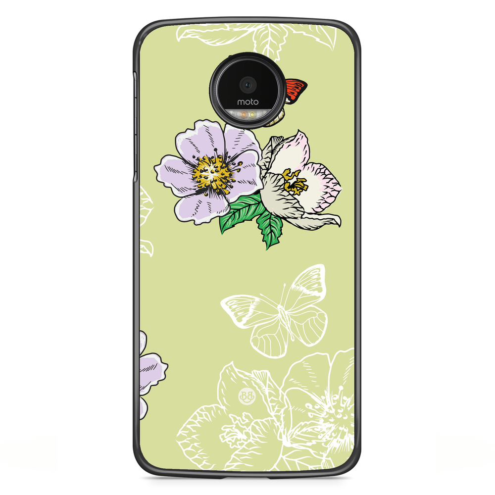 Motorola Moto G5S Plus Case - Butterfly Flower