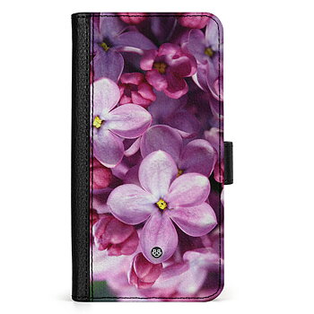 Samsung Galaxy S24 5G Wallet Case - Purple Spring Flower