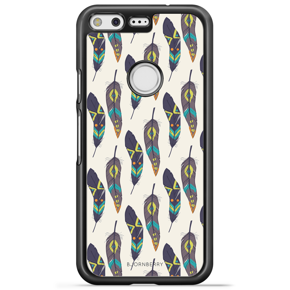 Google Pixel Case - Ethnic Feathers