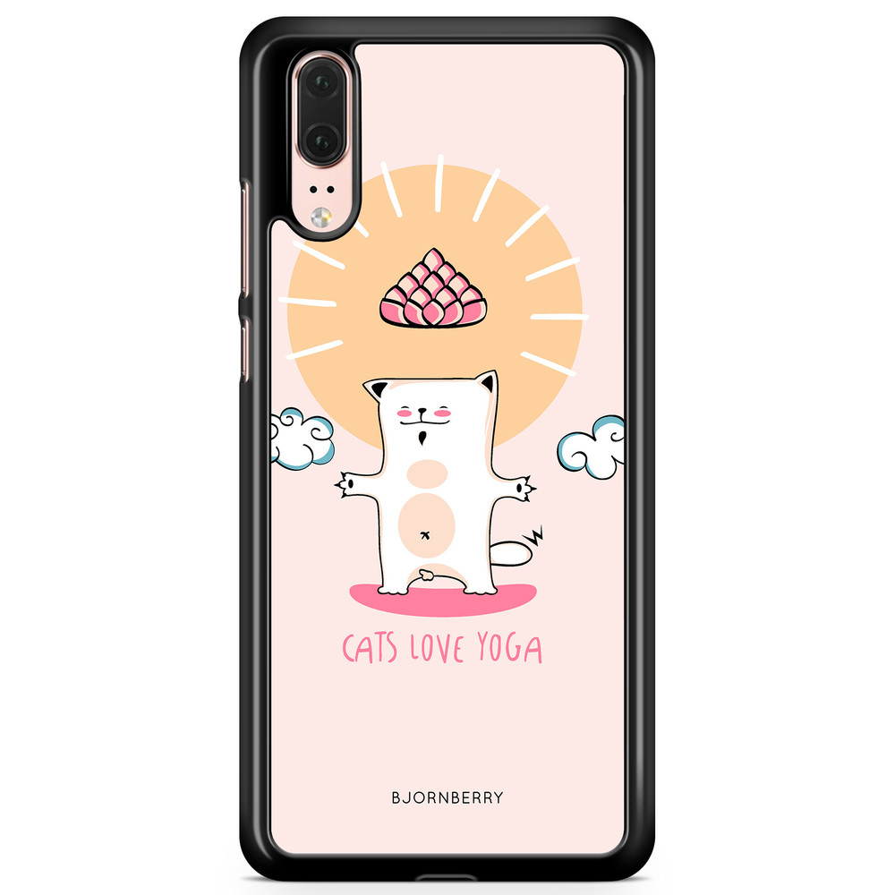Huawei P20 Case - Yoga Cat Nr1