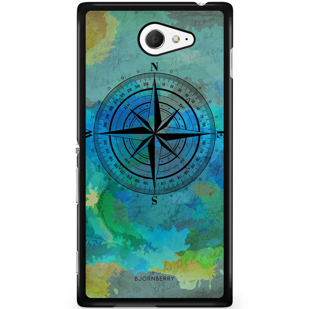 Sony Xperia M2 Aqua Case - Compass Background