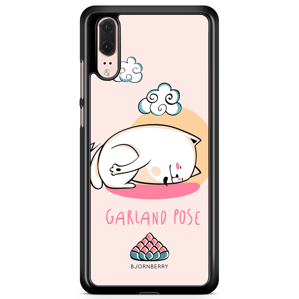 Huawei P20 Case - Yoga Cat Garland