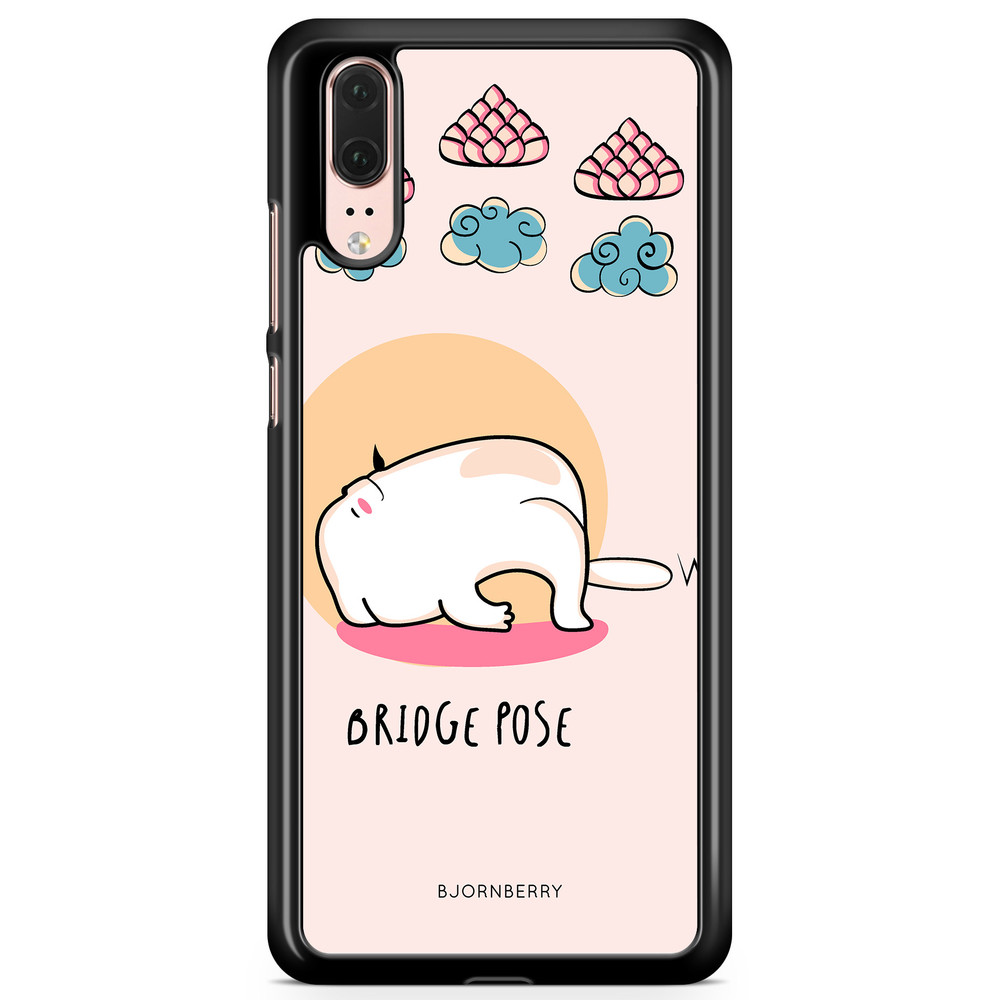 Huawei P20 Case - Yoga Cat Bridge Pose