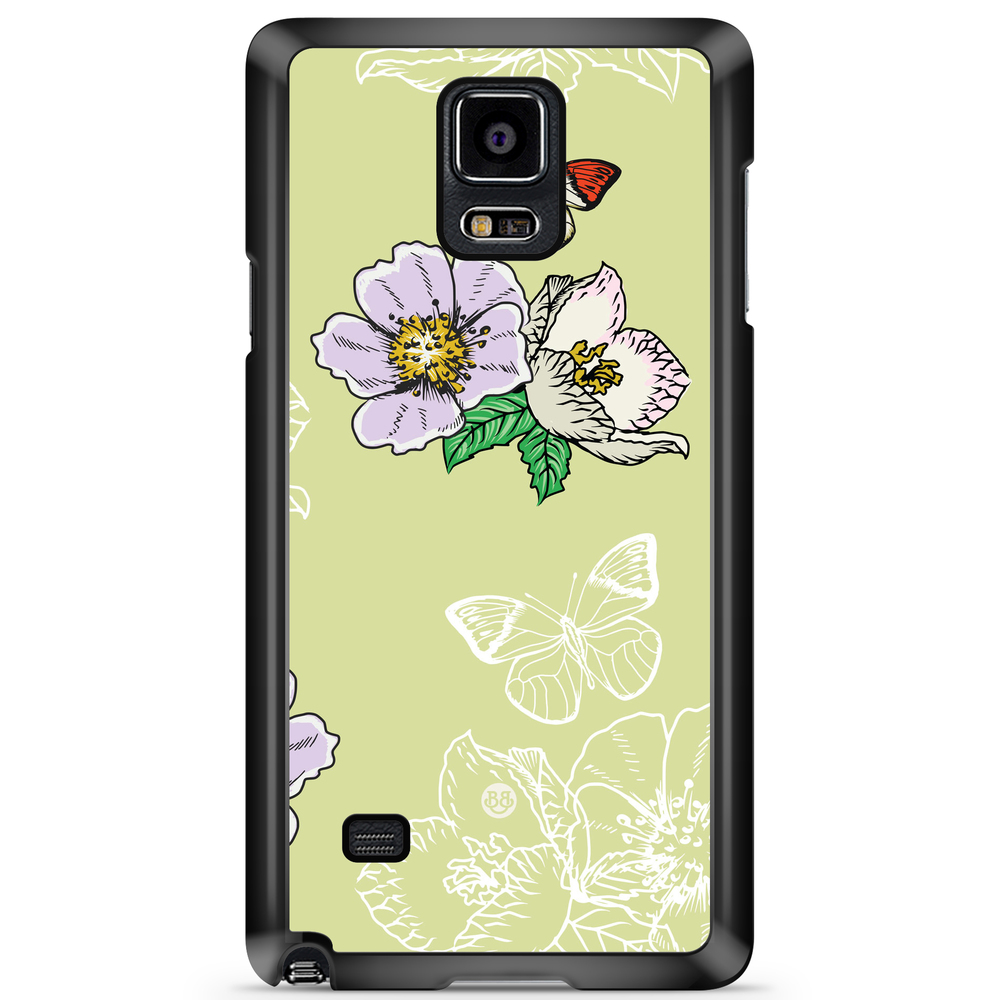Samsung Galaxy Note 4 Case - Butterfly Flower