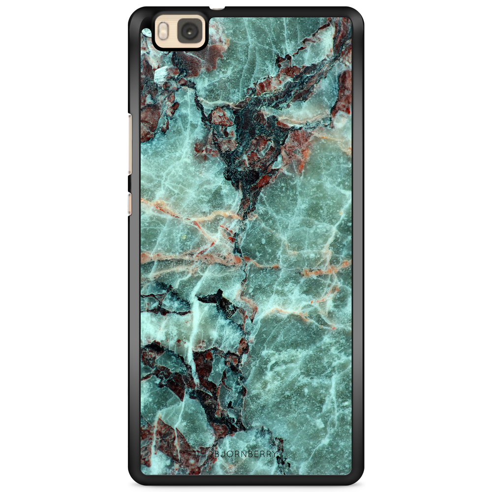 Huawei P8 Lite Case - Green Marble