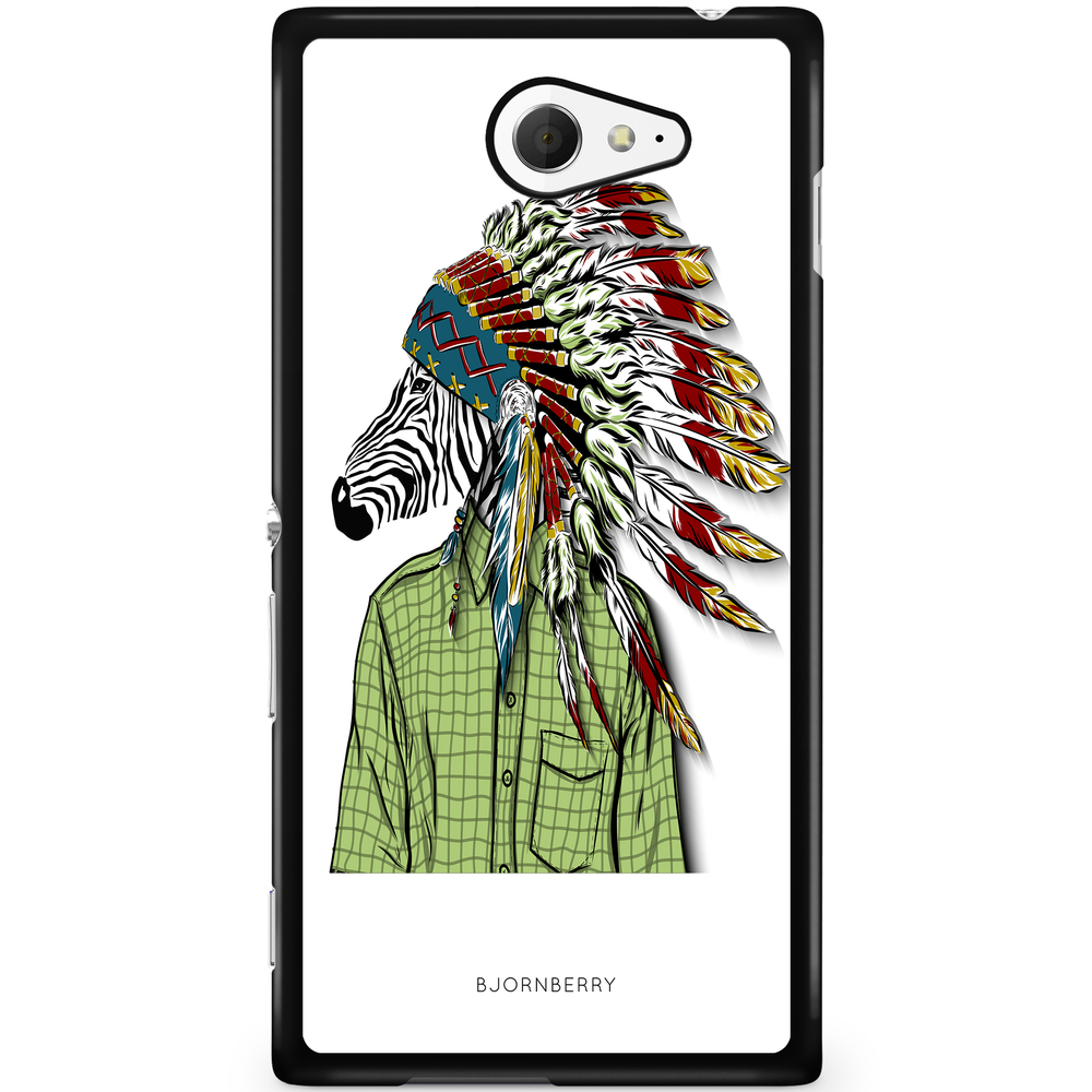 Sony Xperia M2 Aqua Case - Hipster Zebra