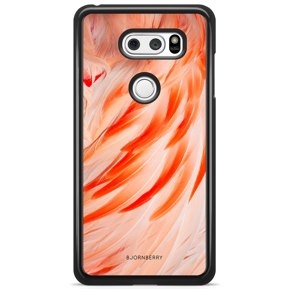 LG V30 Case - Flamingo Feathers
