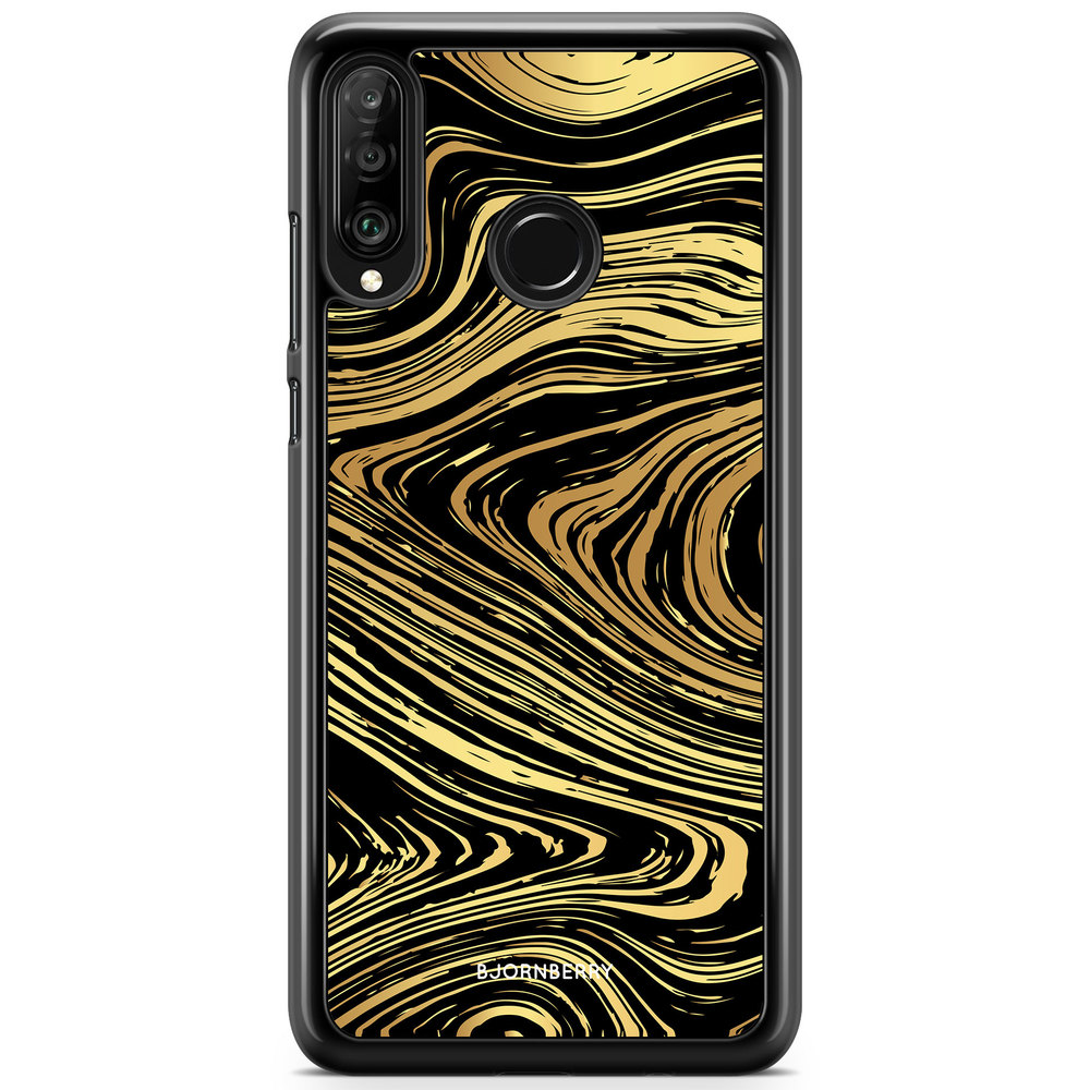Huawei P30 Lite Case - Gold Marble