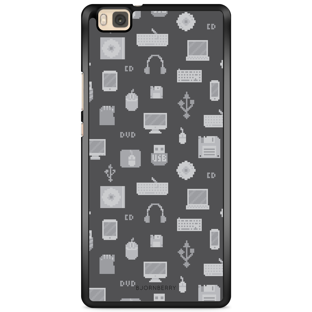 Huawei P8 Lite Case - Pixel Art Computer