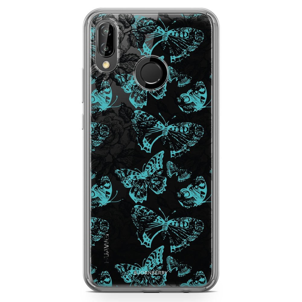 Huawei P20 Lite Fashion Case - Roses & Butterflies
