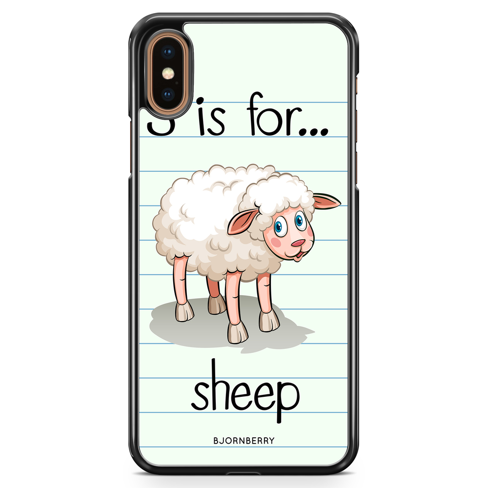 iPhone XS Max Case - S is for Sheep