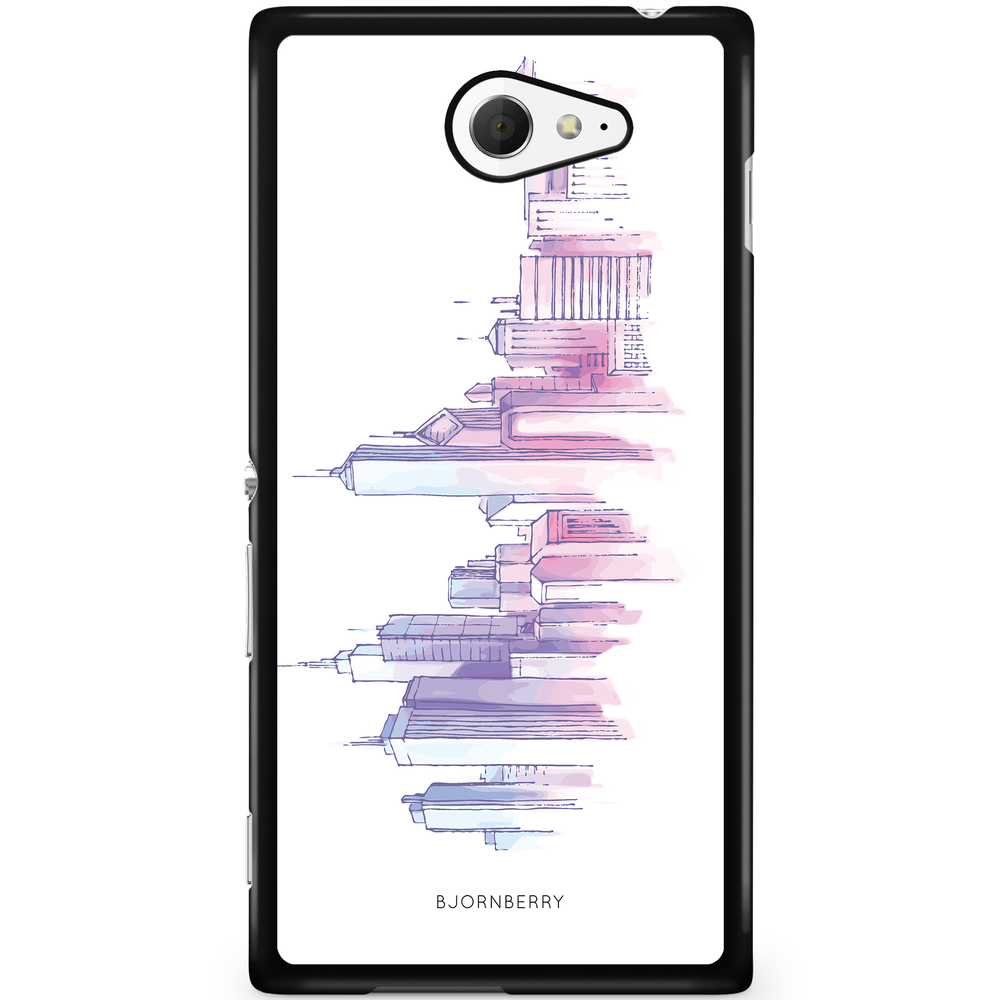 Sony Xperia M2 Aqua Case - Watercolor Skyline