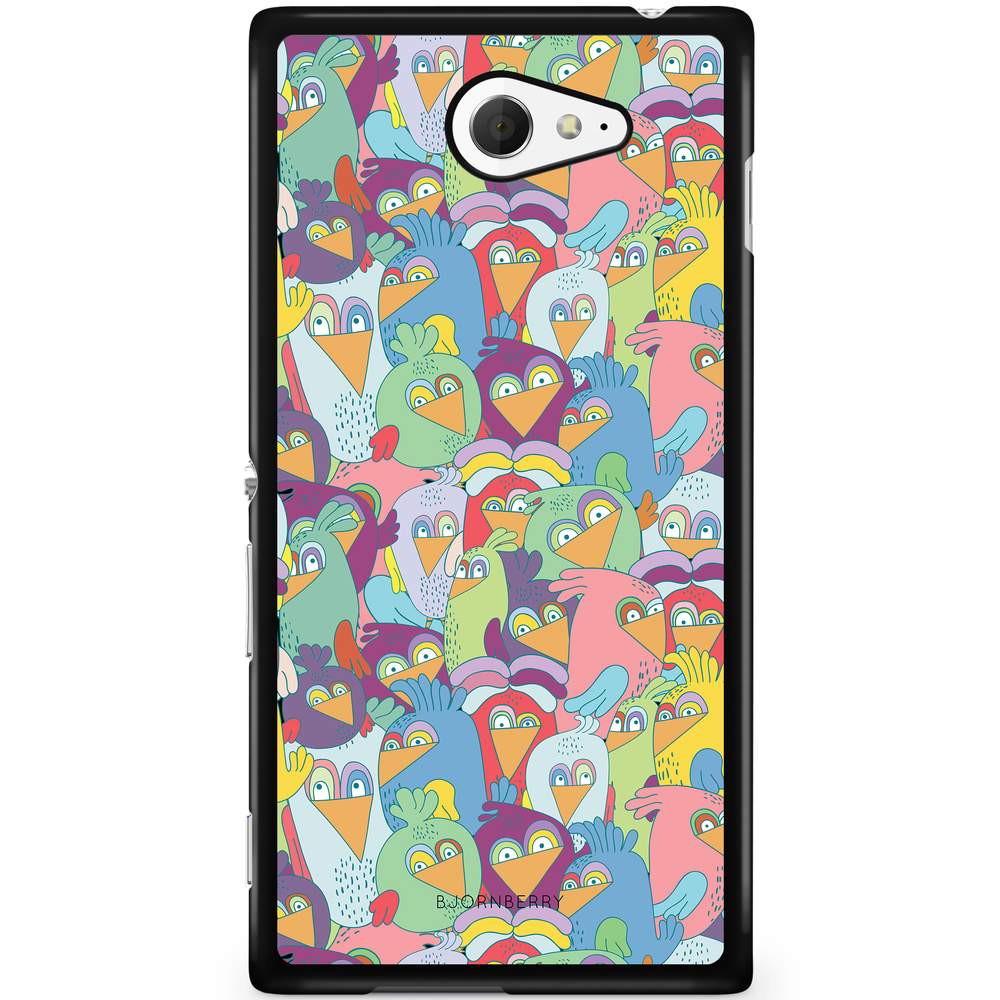 Sony Xperia M2 Aqua Case - Cartoon Birds