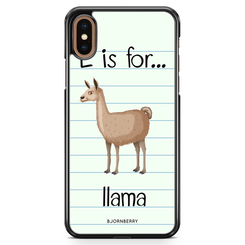 iPhone XS Max Case - L Is For Llama