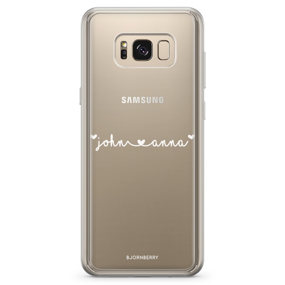 Samsung Galaxy S8 Fashion Custom Case - Name ❤ Name White