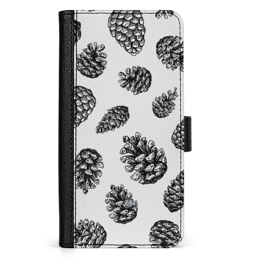 Samsung Galaxy A15 Wallet Case - Pine Cone Pattern
