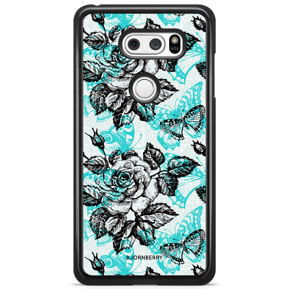 LG V30 Case - Roses & Butterflies