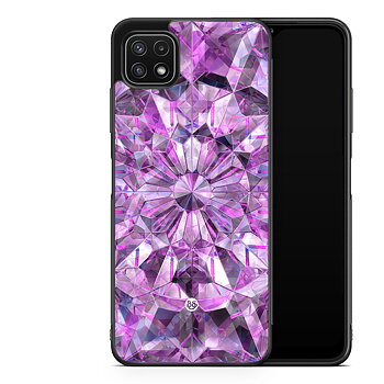 Samsung Galaxy A22 5G Skal - Lila Kristaller