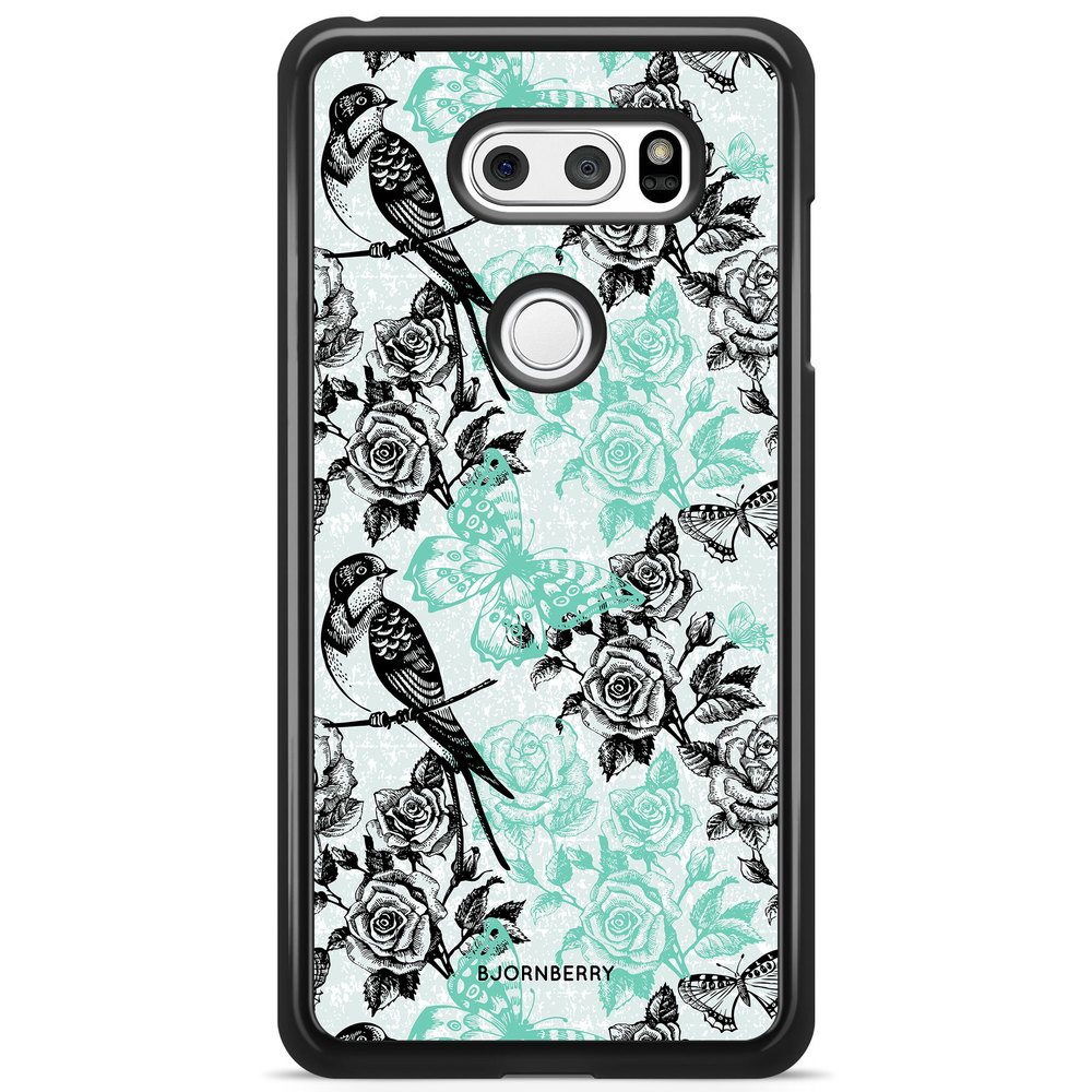 LG V30 Case - Birds & Roses