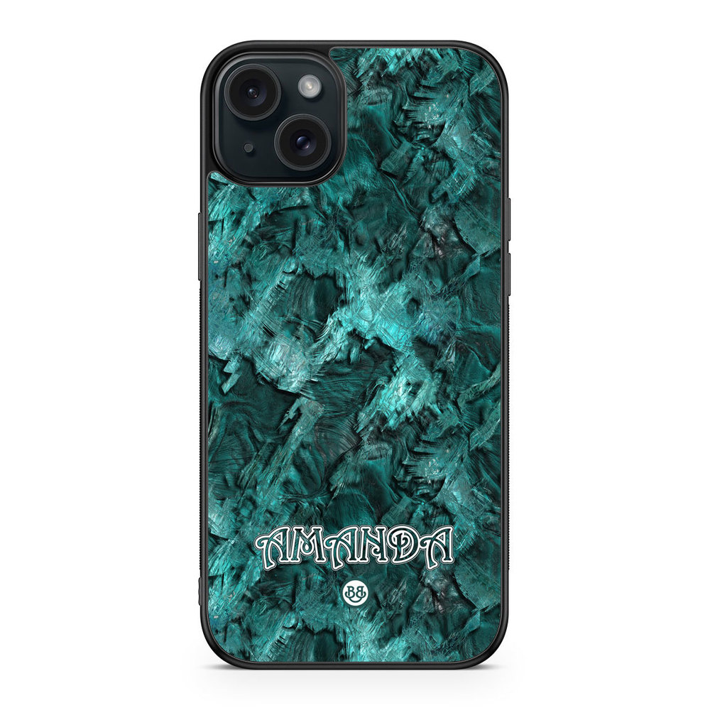 iPhone 15 Plus Custom Case - Green Name