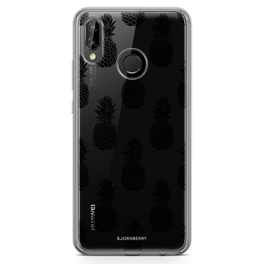 Huawei P20 Lite Fashion Case - Black Pineapples