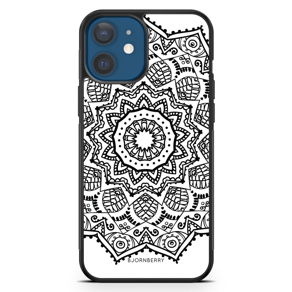 iPhone 12 Mini Case - Black Mandala