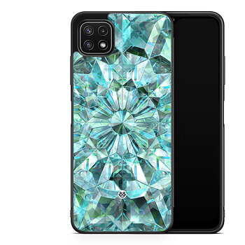 Samsung Galaxy A22 5G Skal - Gröna Kristaller