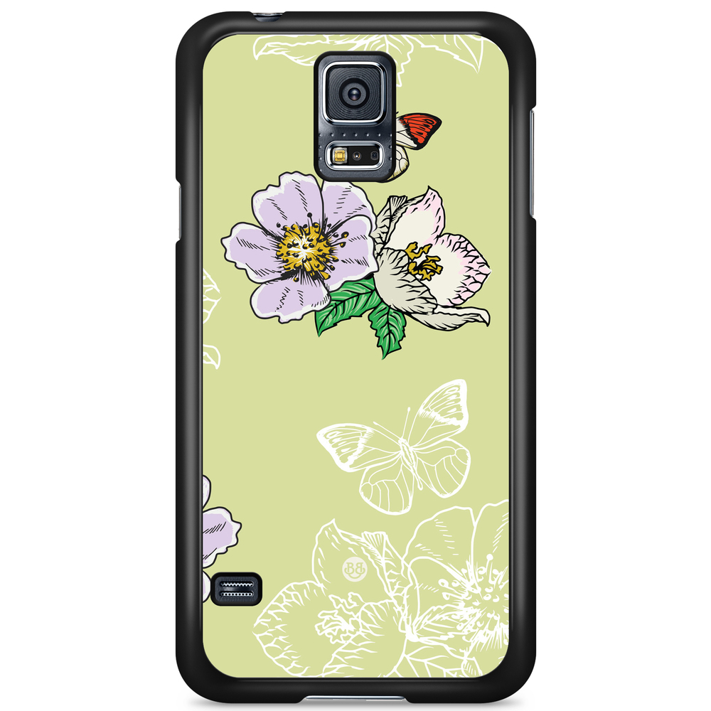Samsung Galaxy S5/S5 NEO Case - Butterfly Flower