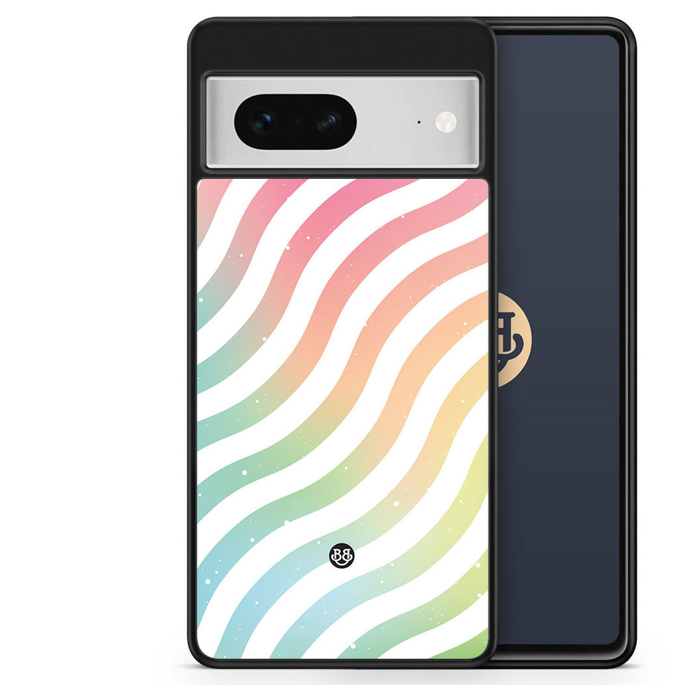 Google Pixel 7 Case - Wavy Rainbow