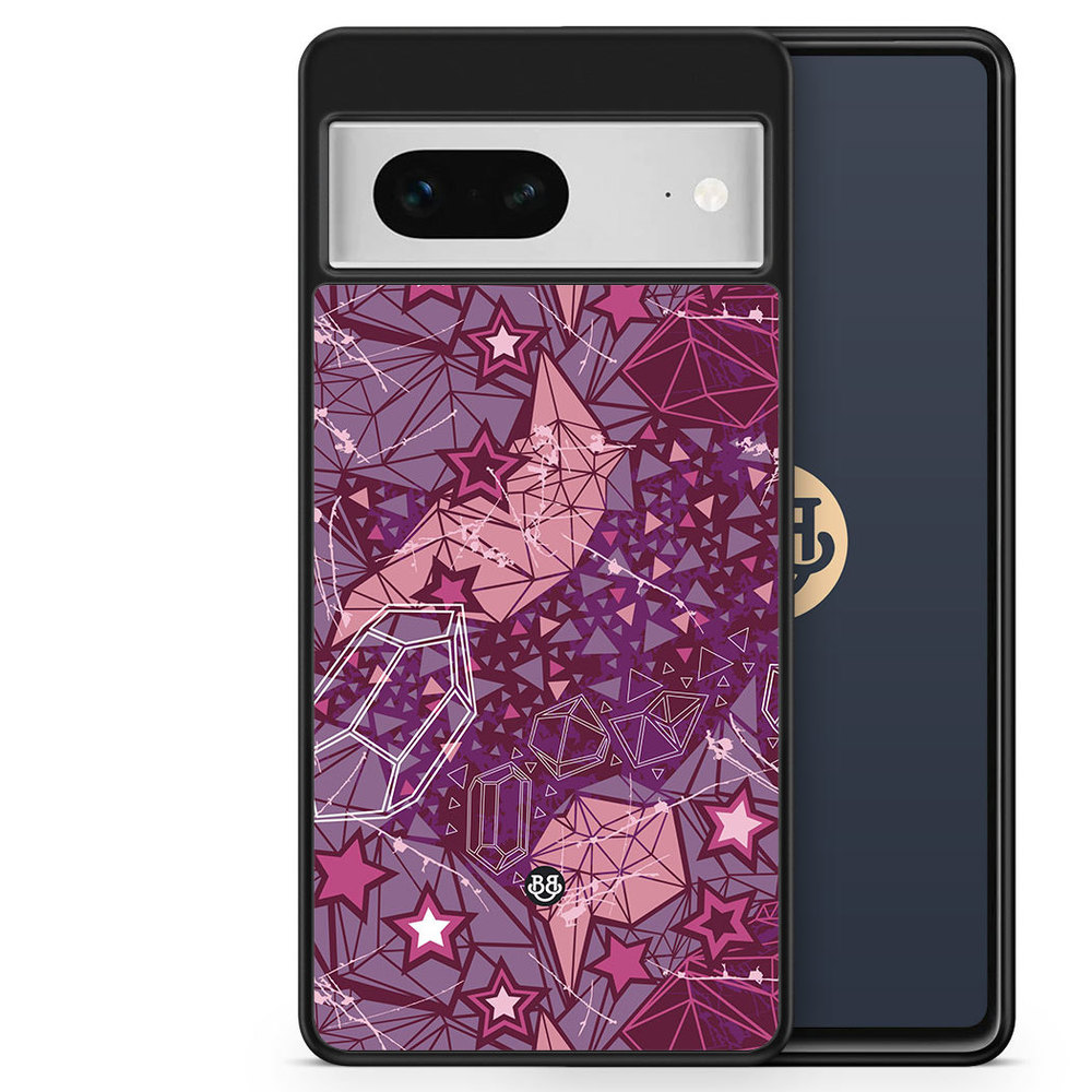 Google Pixel 7 Case - Purple Stars