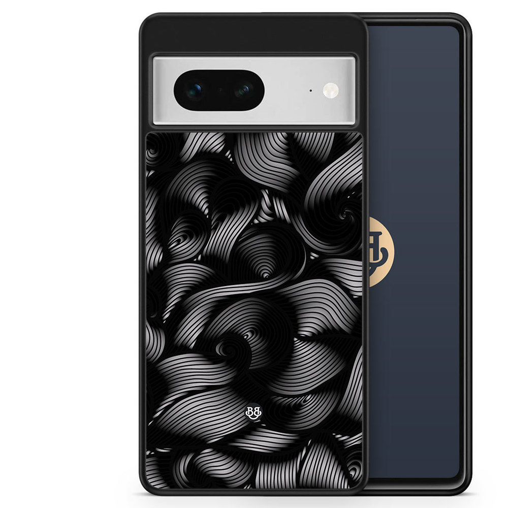 Google Pixel 7 Case - Black Waves