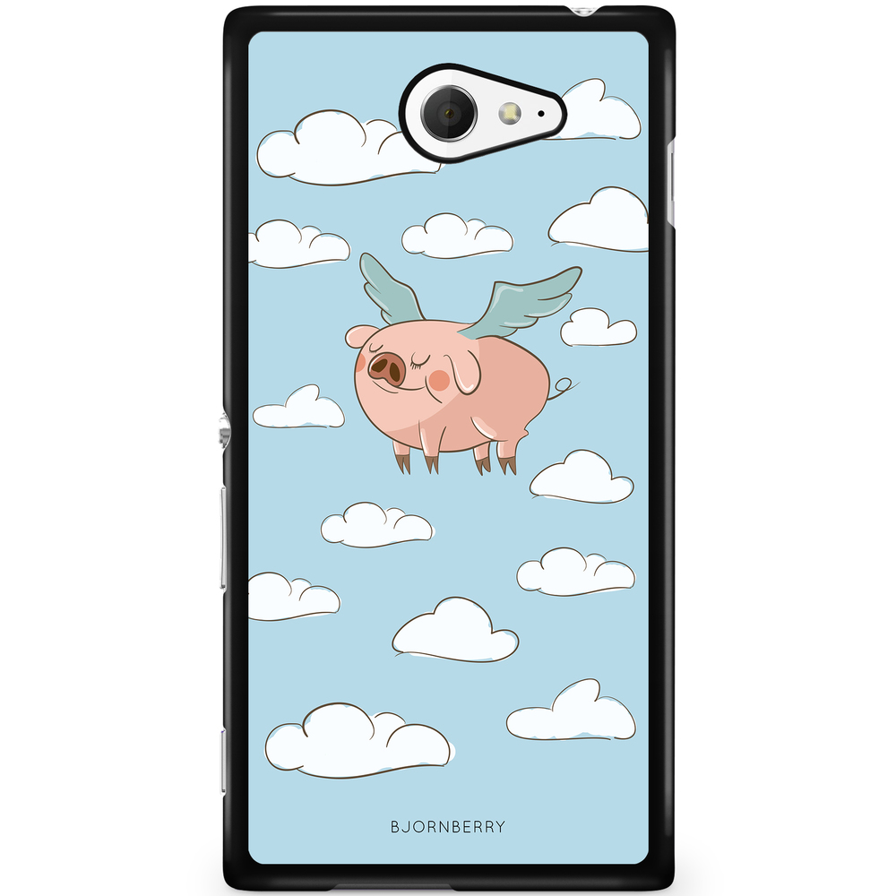 Sony Xperia M2 Aqua Case - Flying Pig